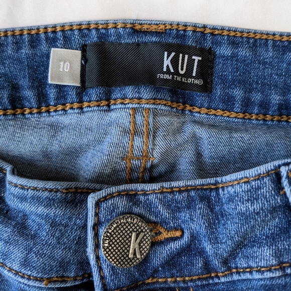 Kut from the Kloth Connie Ankle Skinny Jeans Destroyed Jeans Size 10 - Picture 3 of 10